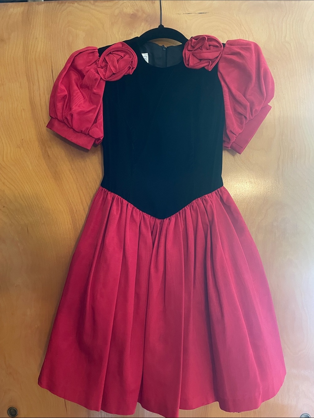 Vintage Gunne Sax Red and Black Jessica McClintock Dress kids size 8